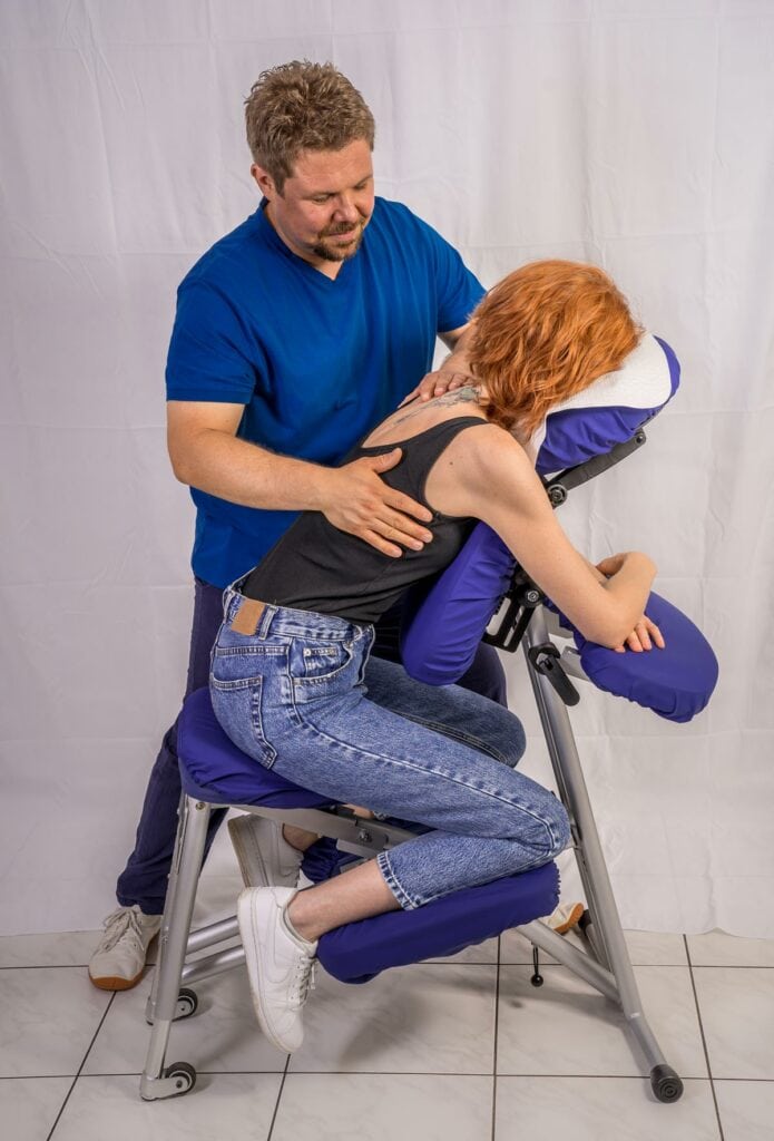 Mobile Massage am Arbeitsplatz 